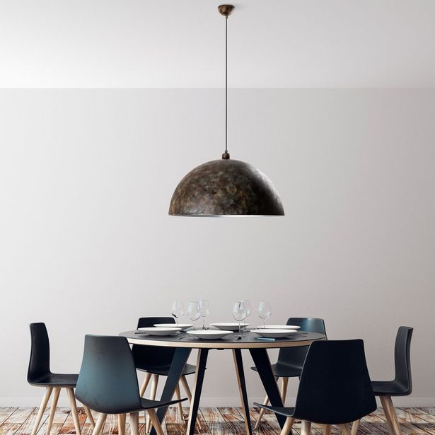 Riippuvalaisin Linento Lighting KURE RETRO, Ø60cm, tummanruskea