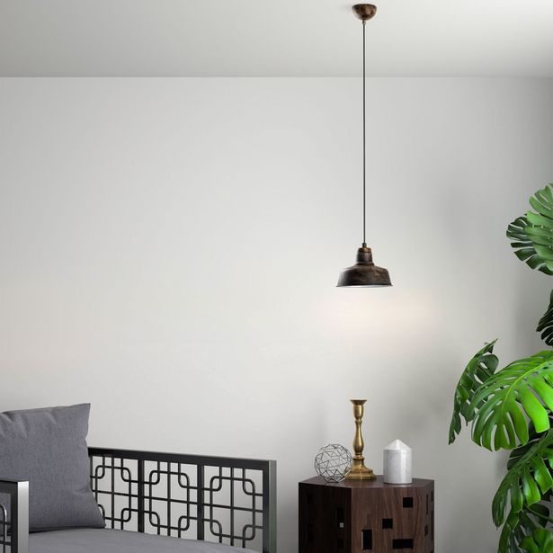 Riippuvalaisin Linento Lighting MEMATI-181RETRO-1, Ø19cm, tummanruskea