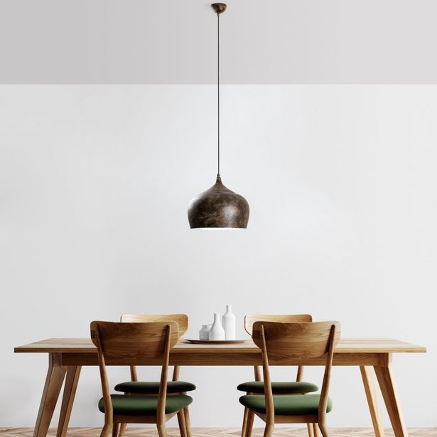 Riippuvalaisin Linento Lighting PATINE-3761-RETRO, Ø28cm, tummanruskea