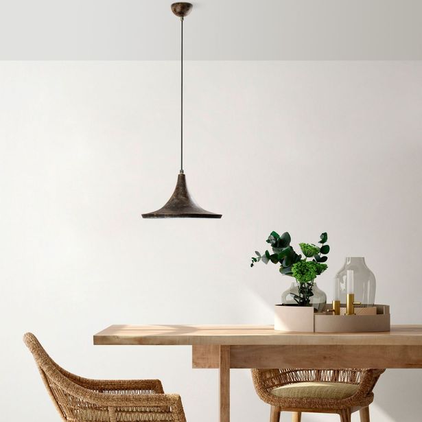Riippuvalaisin Linento Lighting TOM-3531-RETRO, Ø30cm, tummanruskea