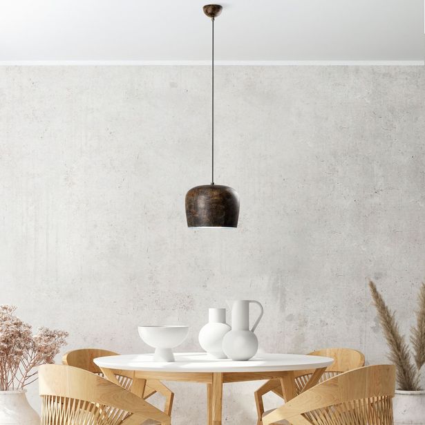 Riippuvalaisin Linento Lighting YOZGAT-N-1409-RETRO, Ø23cm, tummanruskea