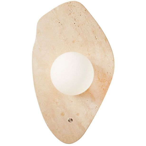 Seinävalaisin Linento Lighting Halle beige/valkoinen