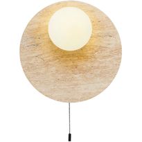 Seinävalaisin Linento Lighting Tor-Look-B beige/valkoinen