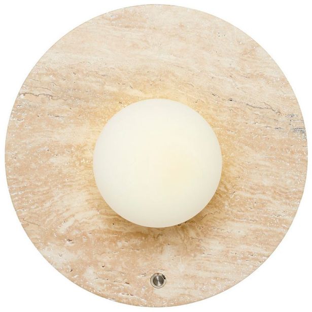 Seinävalaisin Linento Lighting Tor-Nun-D beige/valkoinen