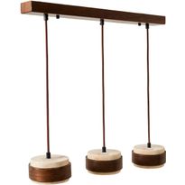 Riippuvalaisin Linento Lighting Lover C 3-osainen beige/saksanpähkinä