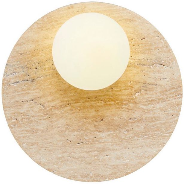 Seinävalaisin Linento Lighting Tor-Look beige/valkoinen