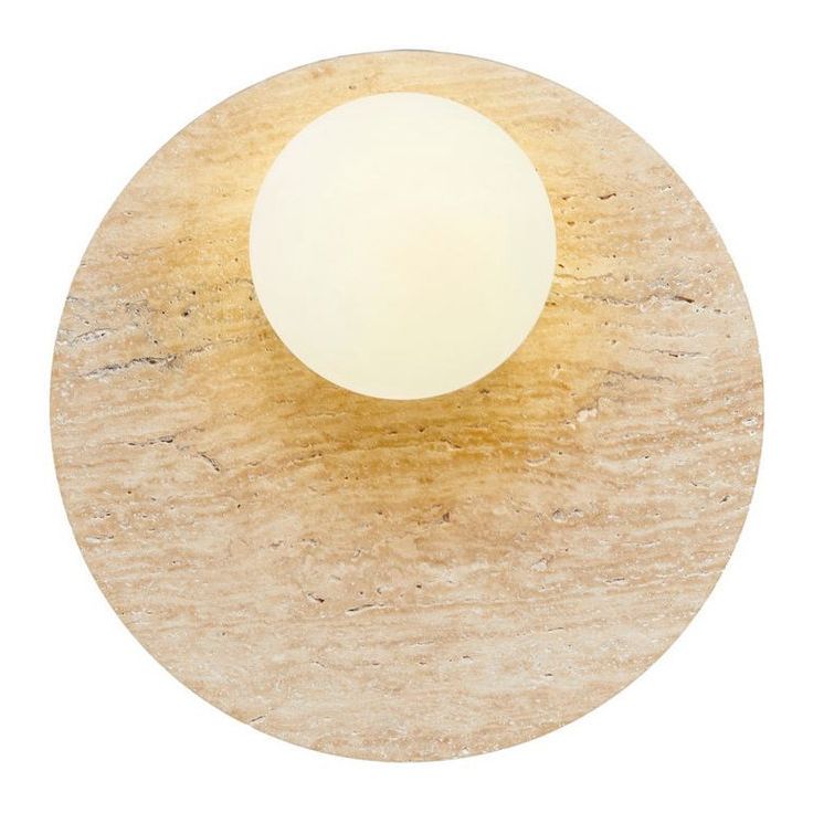 Seinävalaisin Linento Lighting Tor-Look beige/valkoinen