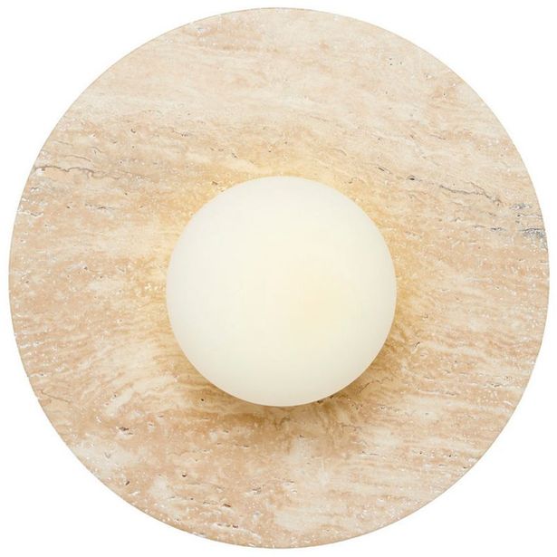 Seinävalaisin Linento Lighting Tor-Nun beige/valkoinen