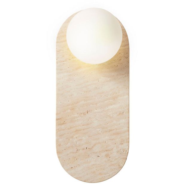 Seinävalaisin Linento Lighting Tor All beige/valkoinen