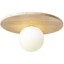 Kattovalaisin Linento Lighting Tor-Tun beige/valkoinen
