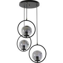 Kattovalaisin Linento Lighting Ring, 3-osainen, musta