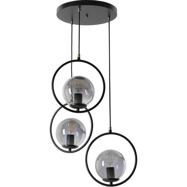 Kattovalaisin Linento Lighting Ring, 3-osainen, musta