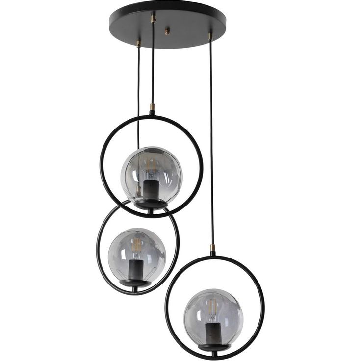 Kattovalaisin Linento Lighting Ring, 3-osainen, musta