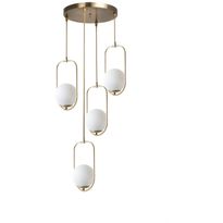 Kattovalaisin Linento Lighting Torrance, Ø30cm, 4-osainen, kulta