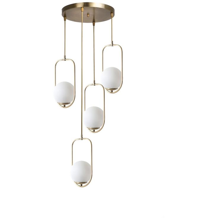 Kattovalaisin Linento Lighting Torrance, Ø30cm, 4-osainen, kulta