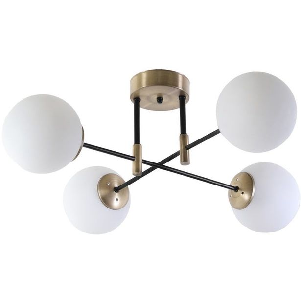 Kattovalaisin Linento Lighting Rosa, 4-osainen, messinki