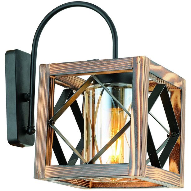 Seinävalaisin Linento Lighting Zikzak, puu