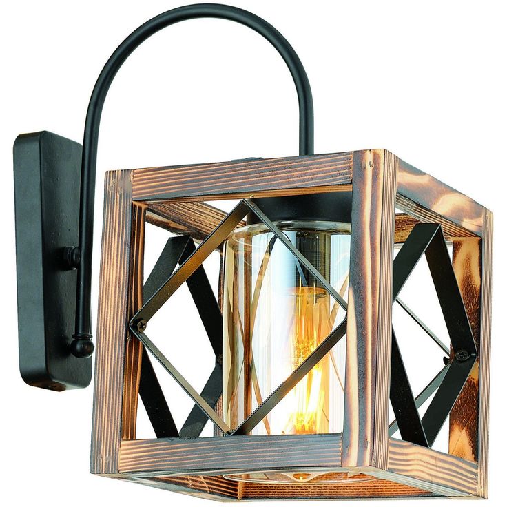 Seinävalaisin Linento Lighting Zikzak, puu