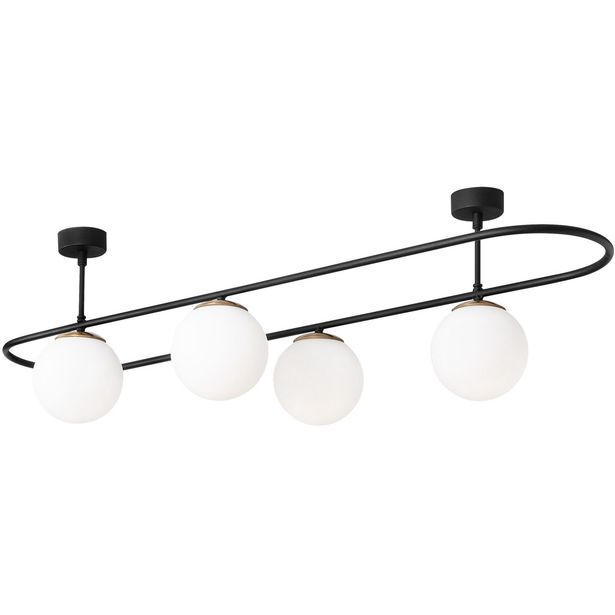 Kattovalaisin Linento Lighting Abakus, 4-osainen, musta