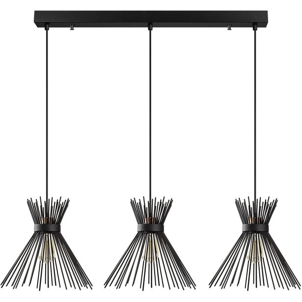 Kattovalaisin Linento Lighting Kirpi, 3-osainen, musta