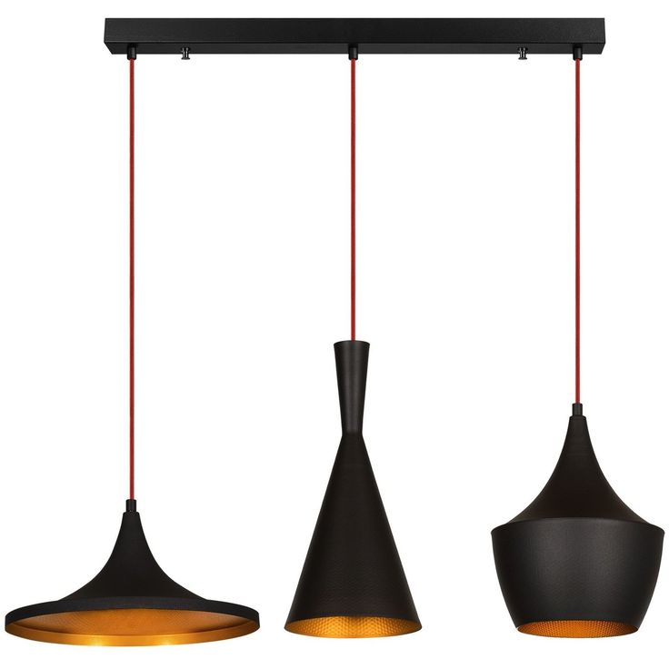 Kattovalaisin Linento Lighting Elmas, 3-osainen musta