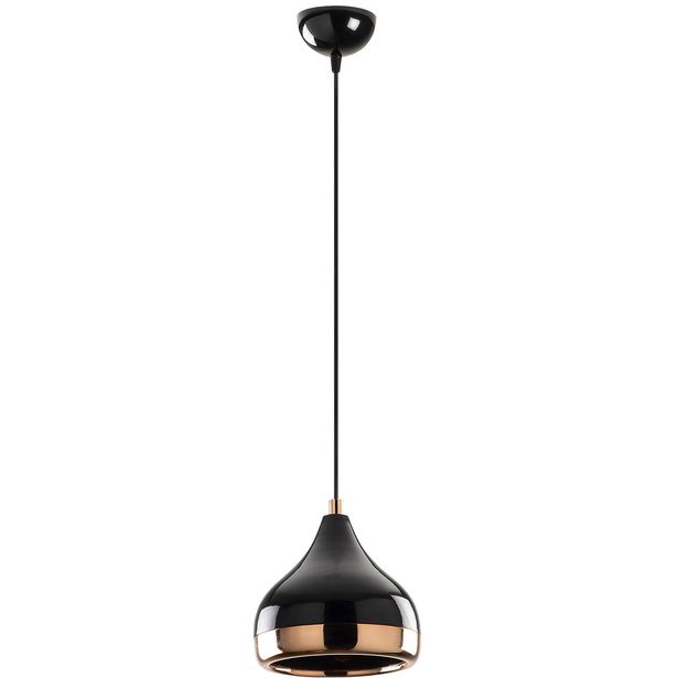 Kattovalaisin Linento Lighting Mint, Ø17cm, musta/kupari