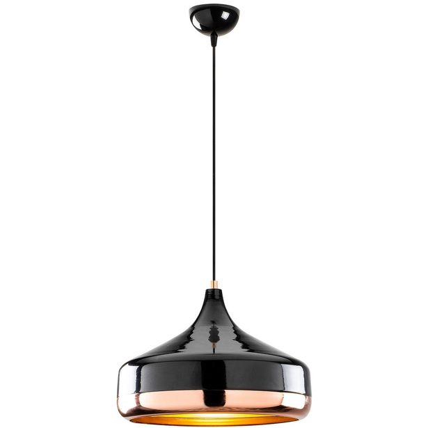 Kattovalaisin Linento Lighting Mint, Ø36cm, musta/kupari