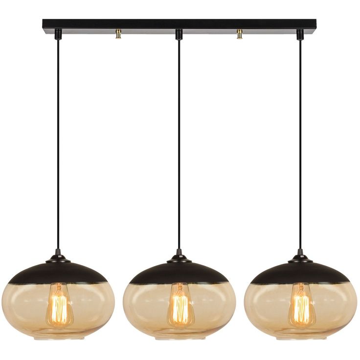 Kattovalaisin Linento Lighting Camini, 3-osainen, musta/keltainen