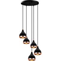 Kattovalaisin Linento Lighting Mint, 5-osainen, musta/kupari, Verkkokaupan poistotuote