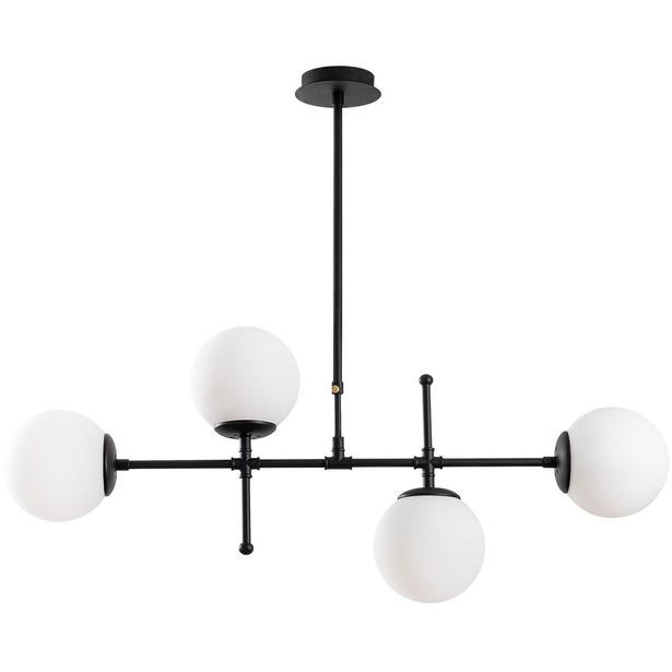 Kattovalaisin Linento Lighting Tachi, 4-osainen, musta