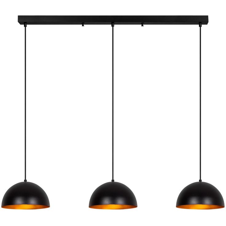Riippuvalaisin Linento Lighting Kure 30 Mr-7213, 3-osainen, 140x30x111cm, musta