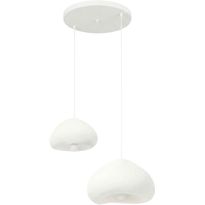 Riippuvalaisin Linento Lighting Lora 30-40-T-Nua, 2-osainen, valkoinen
