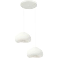 Riippuvalaisin Linento Lighting Lora 40-40-T-Nua, 2-osainen, valkoinen