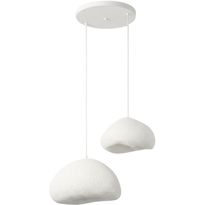 Riippuvalaisin Linento Lighting Loval 30-40-T-Nua, 2-osainen, valkoinen