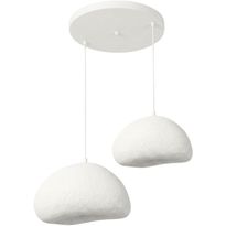 Riippuvalaisin Linento Lighting Loval 40-50-T-Nua 2-osainen valkoinen