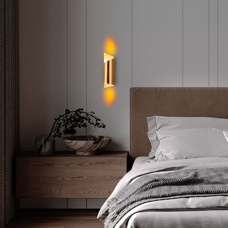 Seinävalaisin Linento Lighting Kivrik, 8x27cm, kulta