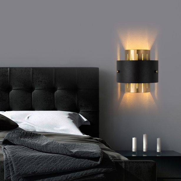 Seinävalaisin Linento Lighting Noctra, kulta/musta