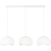 Riippuvalaisin Linento Lighting Yontu 15853A, 3-osainen, valkoinen