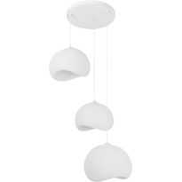Riippuvalaisin Linento Lighting Yontu 3-osainen valkoinen