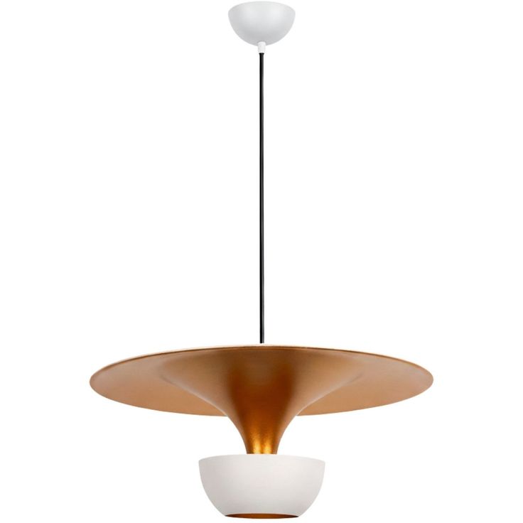 Riippuvalaisin Linento Lighting Tay Ø42cm valkoinen/kupari