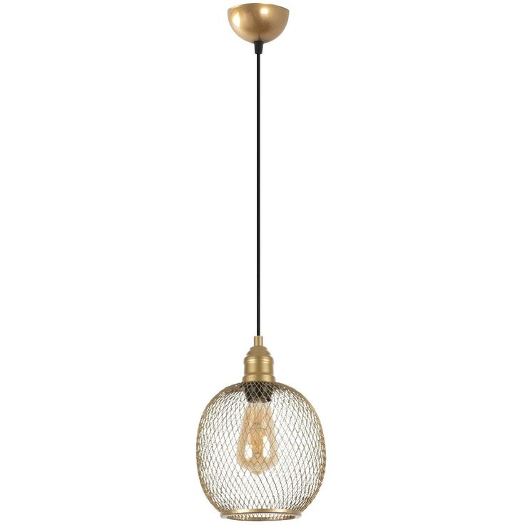 Riippuvalaisin Linento Lighting Berk pyöreä Ø24cm kulta