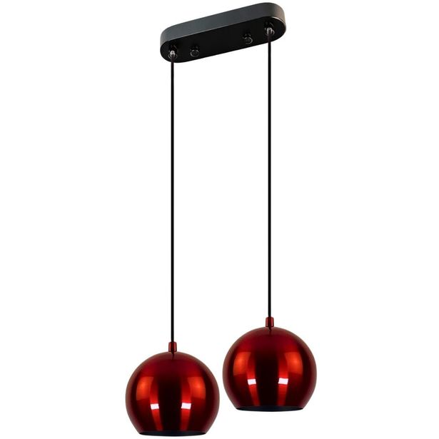 Riippuvalaisin Linento Lighting Orbit 15-15, 2-osainen, punainen