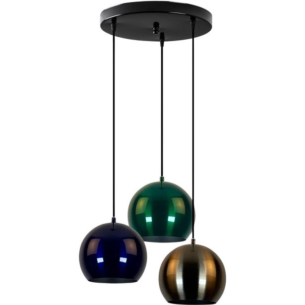 Riippuvalaisin Linento Lighting Orbit 40-20, 3-osainen, monivärinen