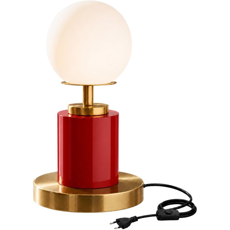 Pöytävalaisin Linento Lighting Moira-20204-F, E27, punainen