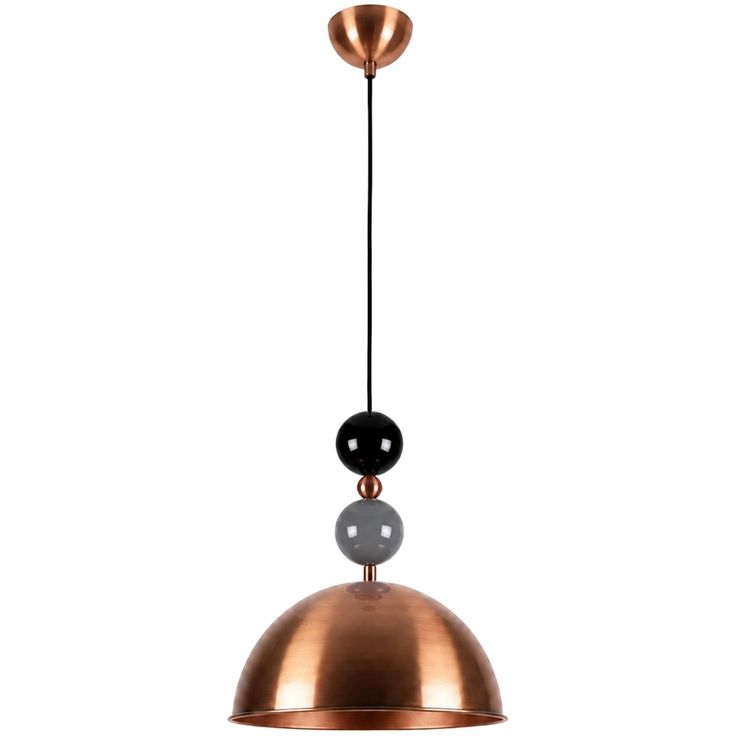 Riippuvalaisin Linento Lighting Bubble-19052-30-8, E27, kupari/harmaa