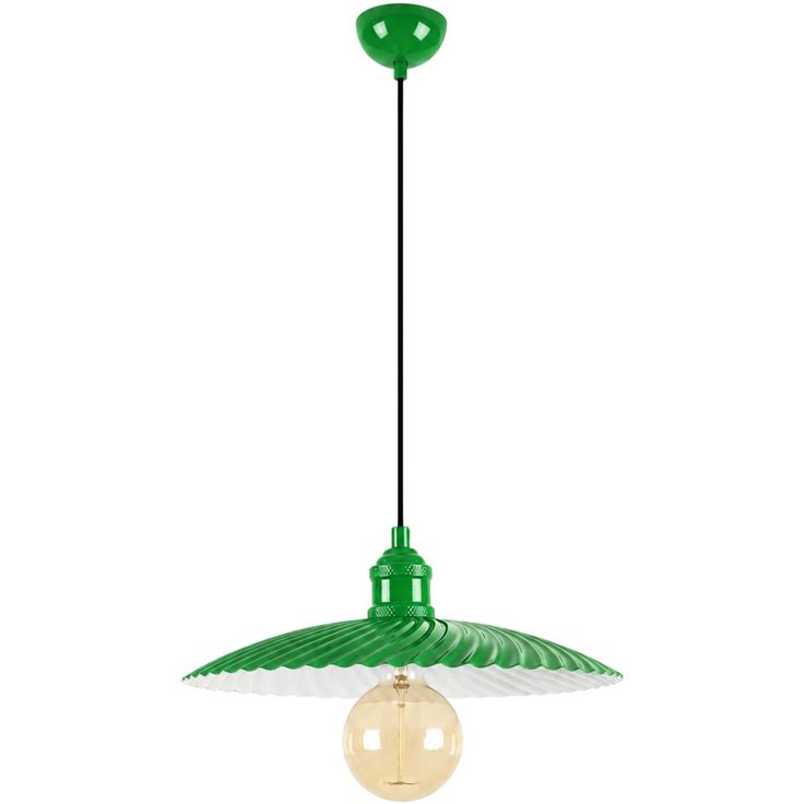 Riippuvalaisin Linento Lighting Firfir-20106, E27, vaaleanvihreä