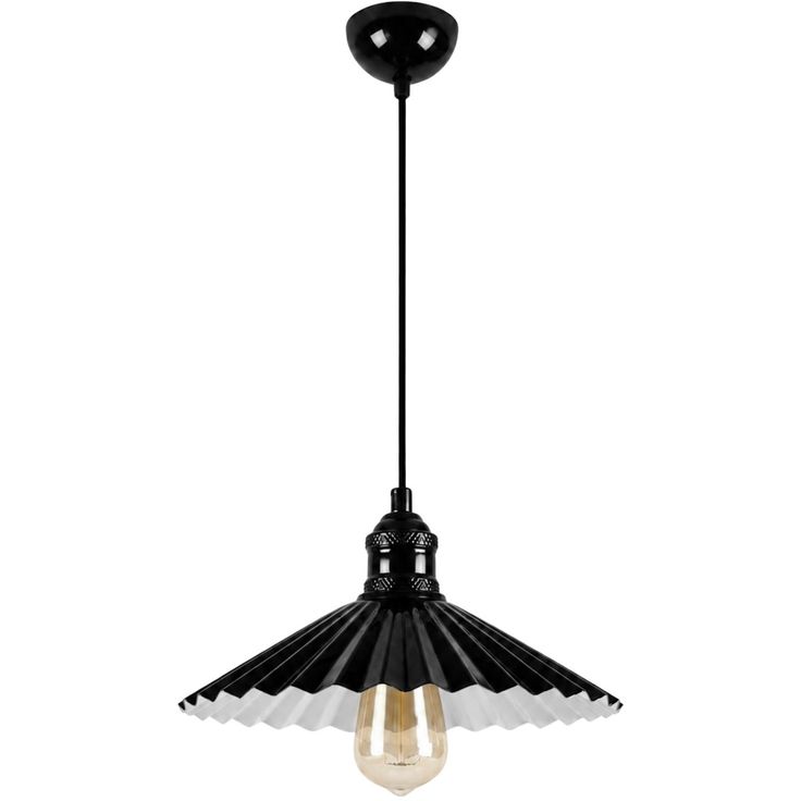 Riippuvalaisin Linento Lighting Plise-20053, E27, musta