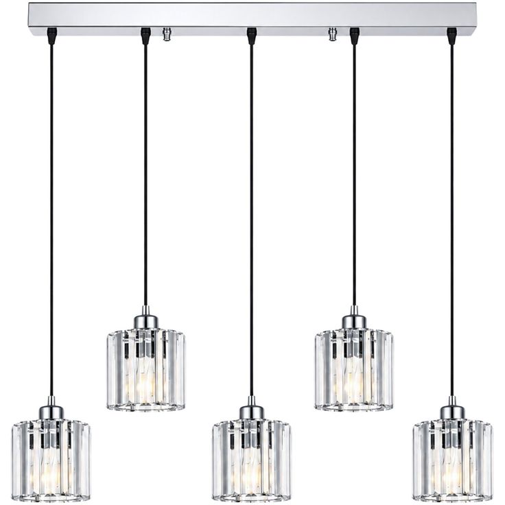 Riippuvalaisin Linento Lighting Yakops-15750, 5-osainen, E27, hopea