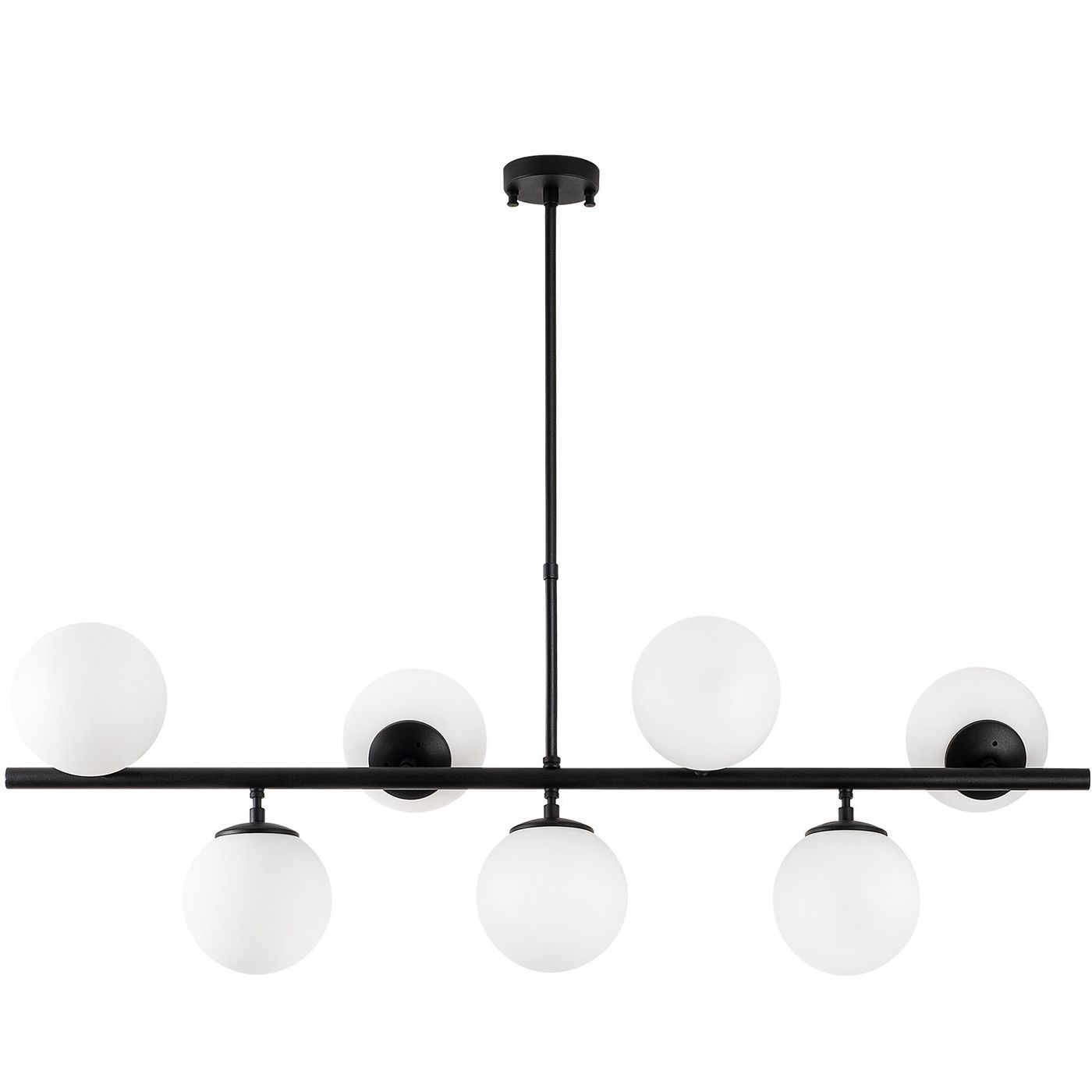 Kattovalaisin Linento Lighting Fazli, 7-osainen, musta, säädettävä