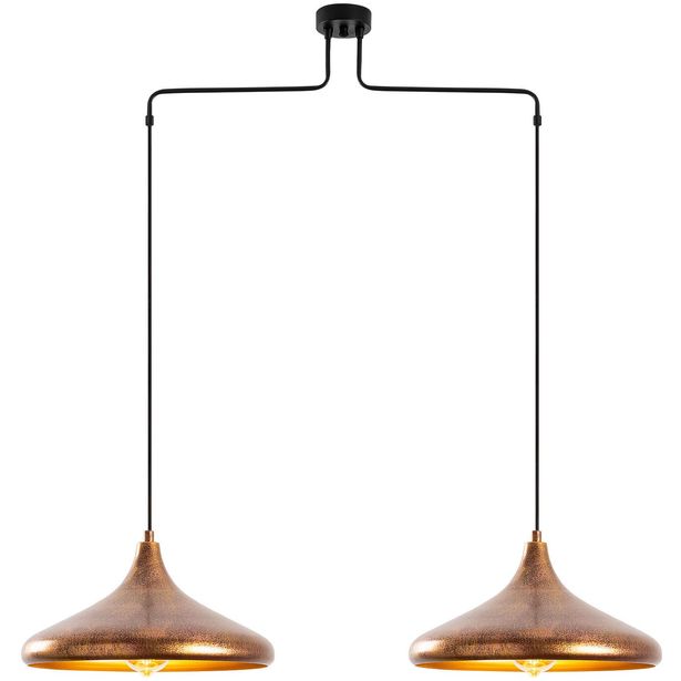 Riippuvalaisin Linento Lighting Barek 11547, 100x35x132cm, patinoitunut kupari